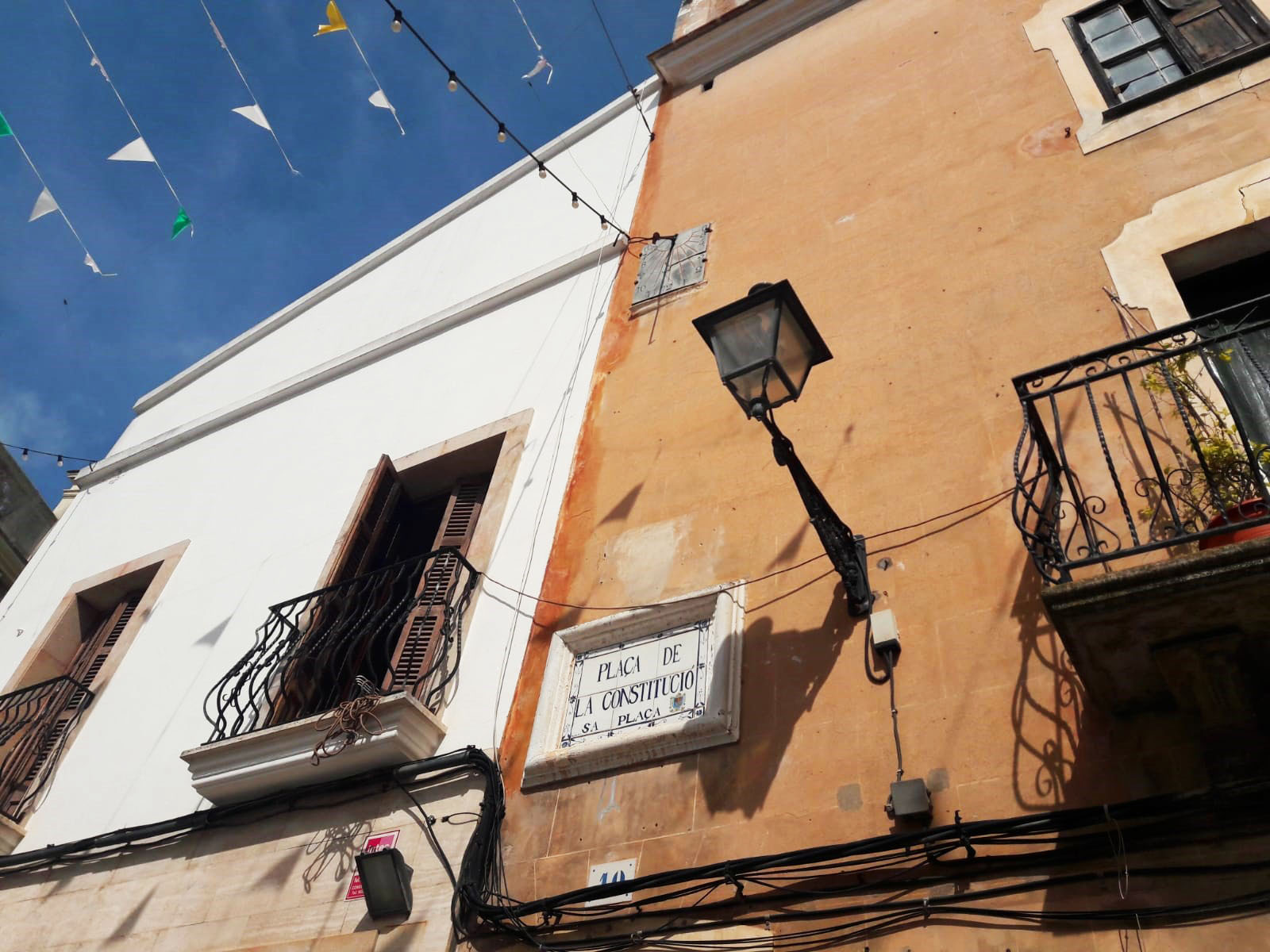 Historical streets in Alaior Menorca
