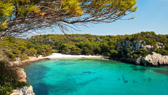 Cala Turqueta beach in Menorca