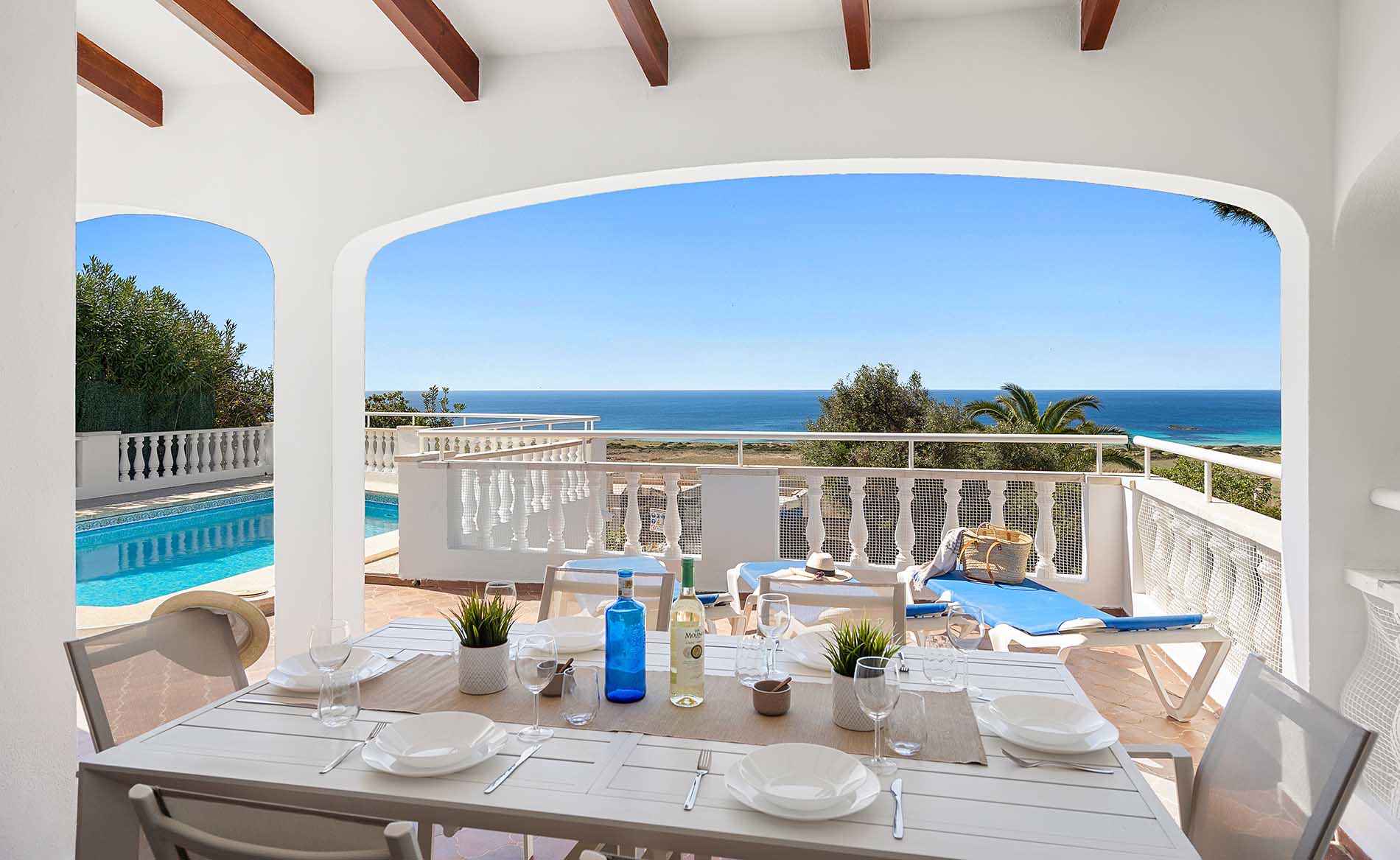 Charming coastal villa near Son Bou with Sea Views