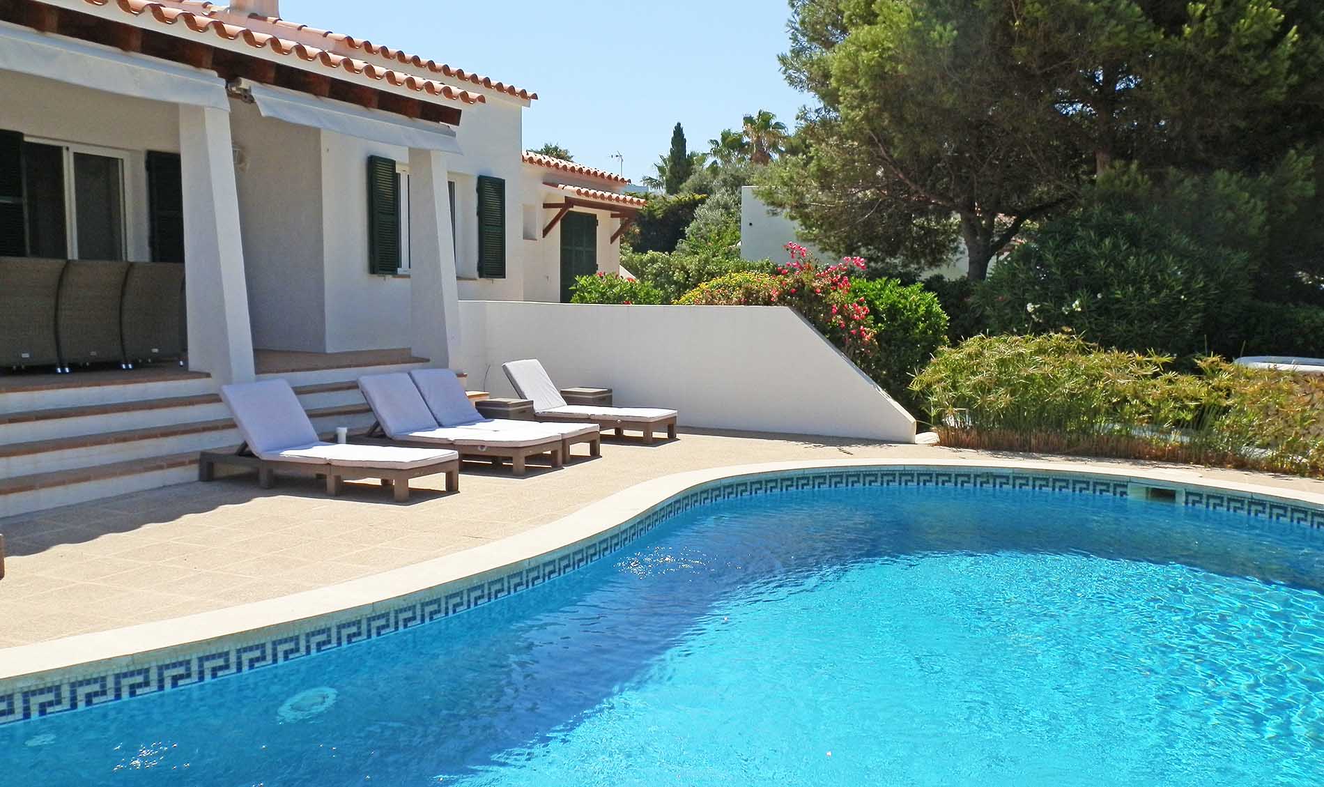 Family villas with private pool in Binibeca Vell, Menorca